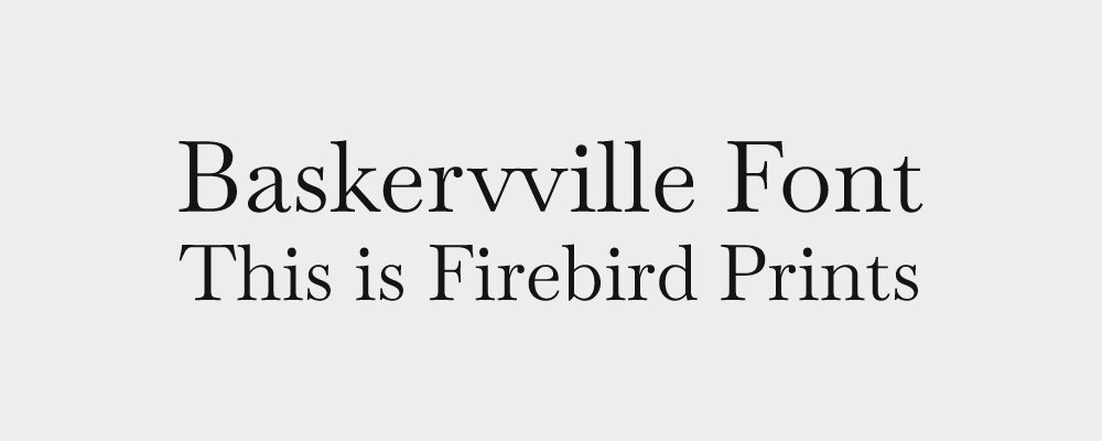 Baskervville font preview