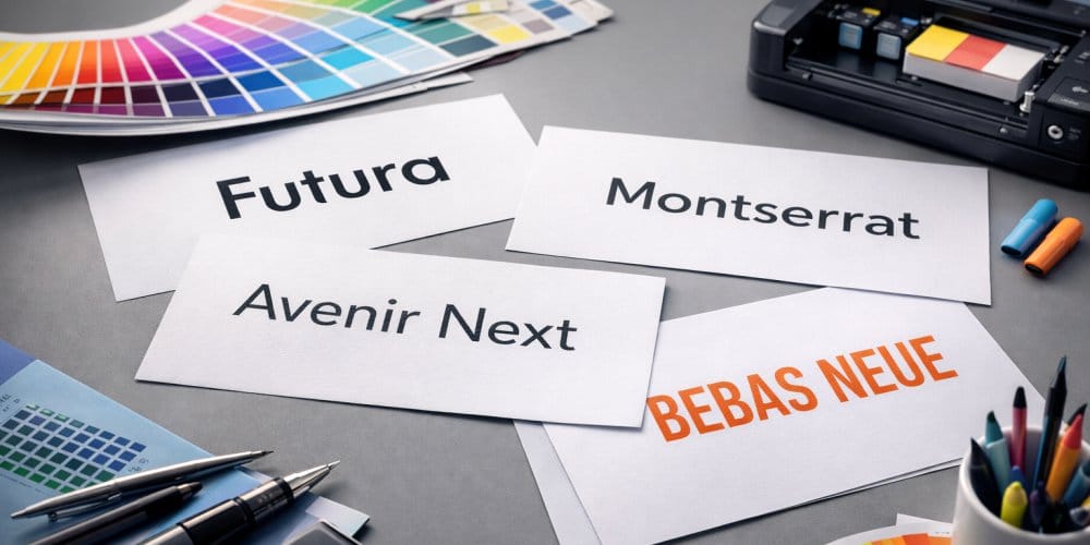 best fonts for printing in Vancouver