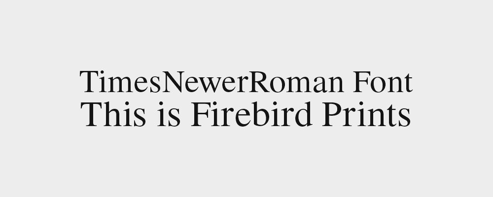times newer roman font preview