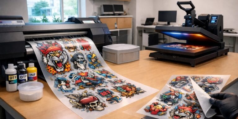 DTF gang sheet printing
