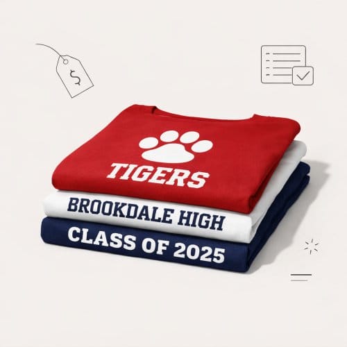 Bulk Apparel Printing school van