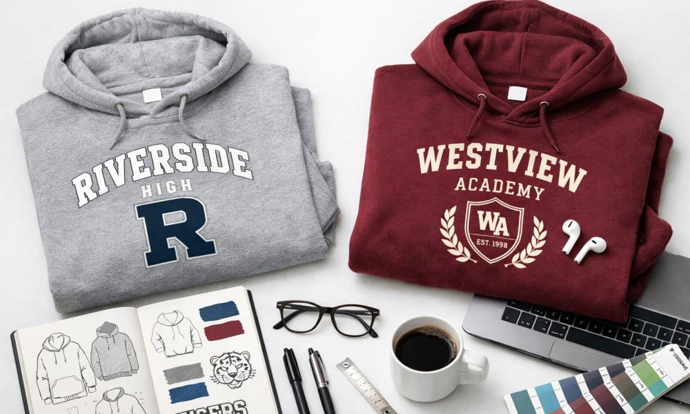 how to design school hoodies