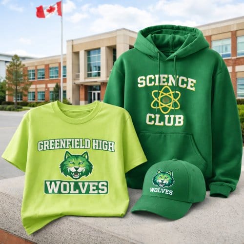 custom apparel for schools and student clubs