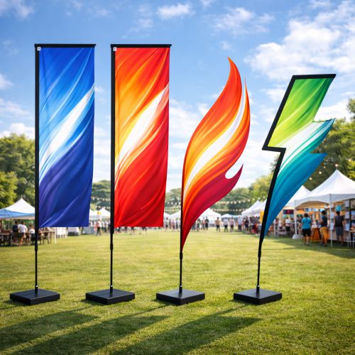 Custom-Shaped Flags print Vancouver