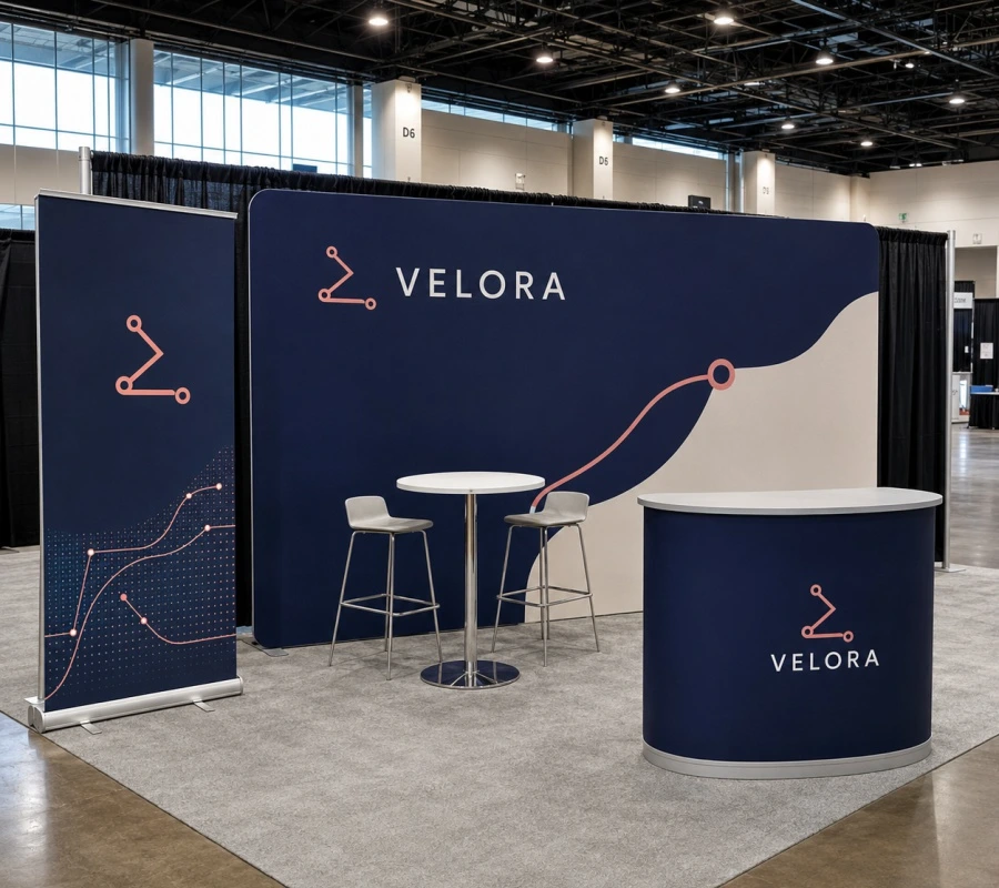 Coordinated trade show display essentials for a Vancouver business